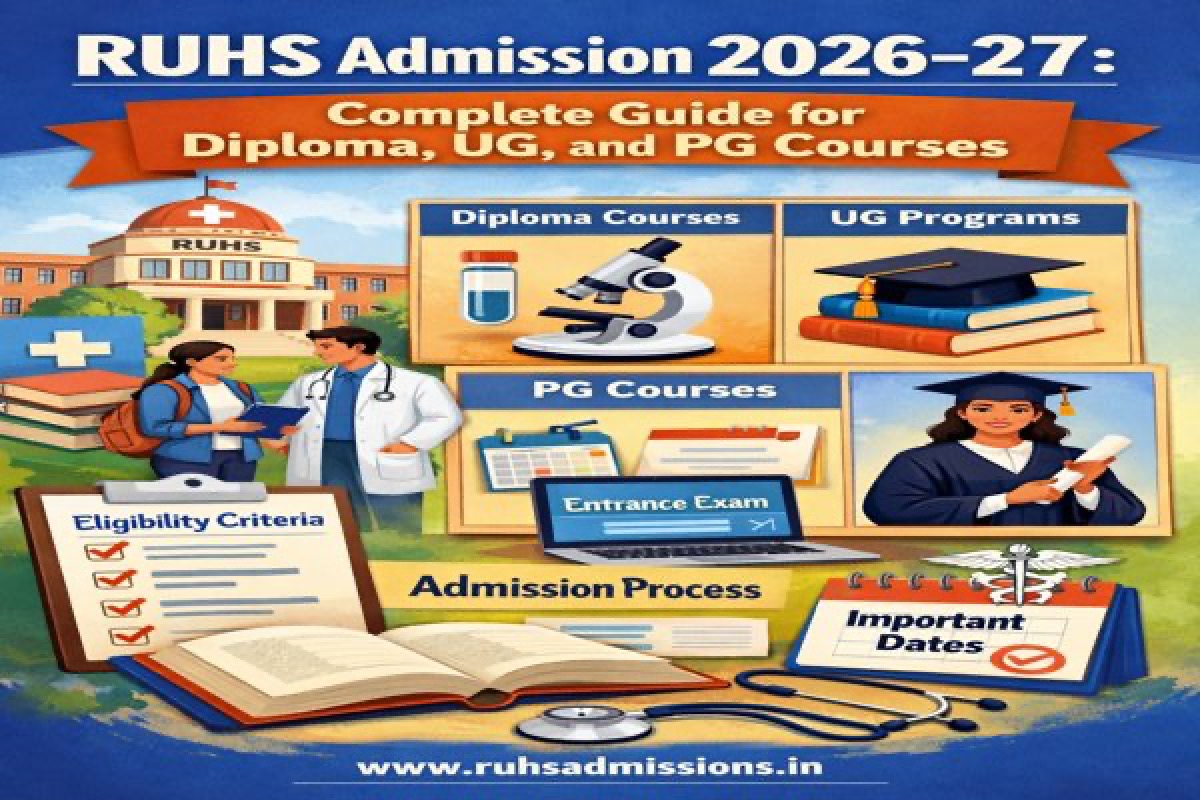 RUHS Admission 2026-27: Complete Guide for Diploma, UG, and PG Courses